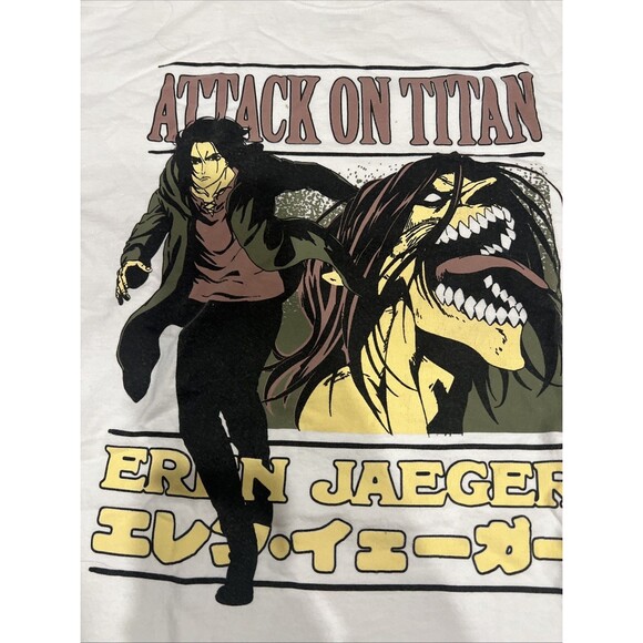 Attack on Titan & Mob Psycho 100 Lot of 2 Shirts Manga Anime Sz Large - Picture 3 of 13